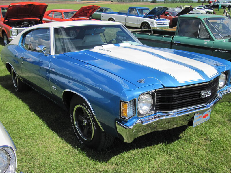 Blue Chevrolet Chevelle Ss — Outdoor