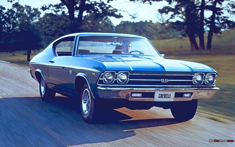 Blue Chevrolet Chevelle SS