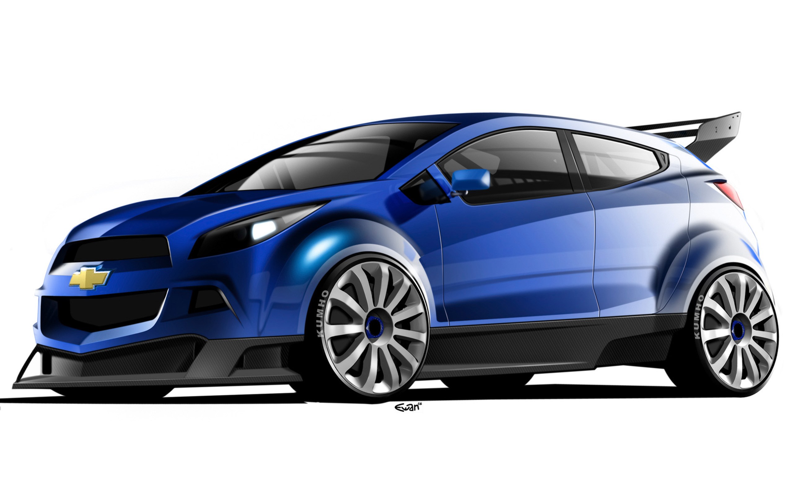 Blue Chevrolet concept car