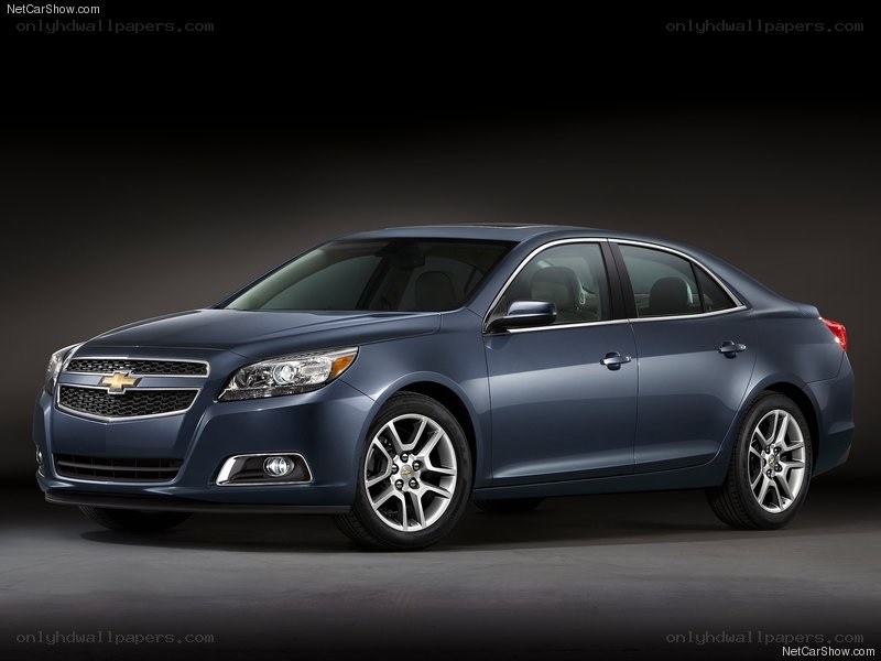 Blue Chevrolet Malibu sedan