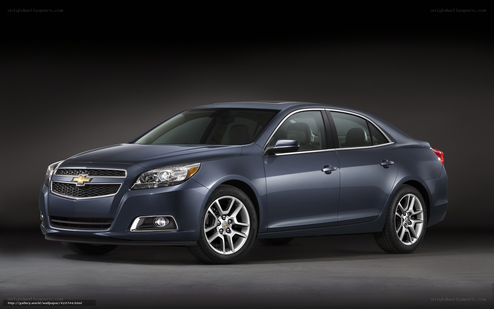 Blue Chevrolet Malibu sedan