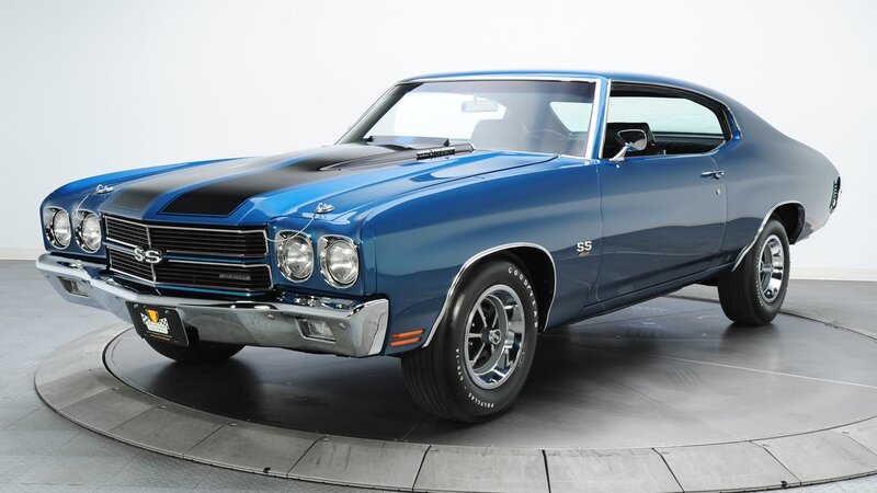 Blue Chevrolet Muscle Car — Neutral