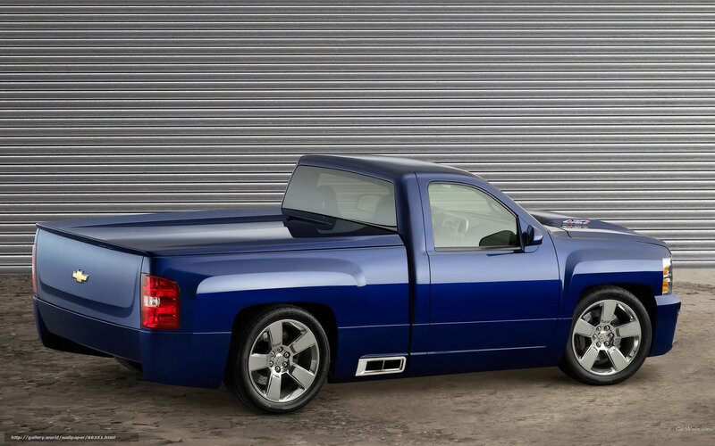 blue chevrolet pickup truck