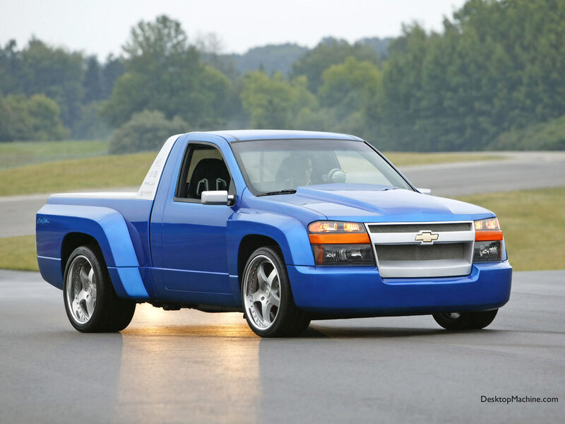 blue chevrolet pickup truck