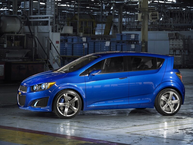 Blue Chevrolet Sonic Concept
