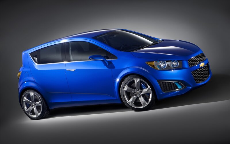 Blue Chevrolet Spark Concept