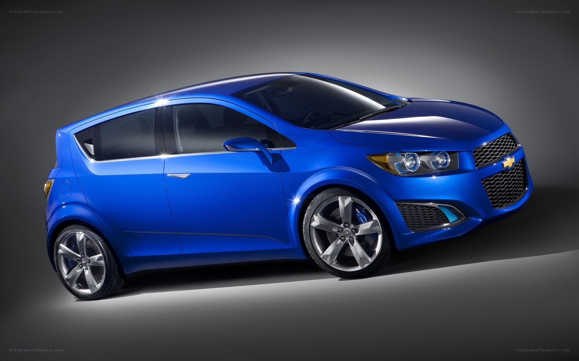 Blue Chevrolet Spark Concept