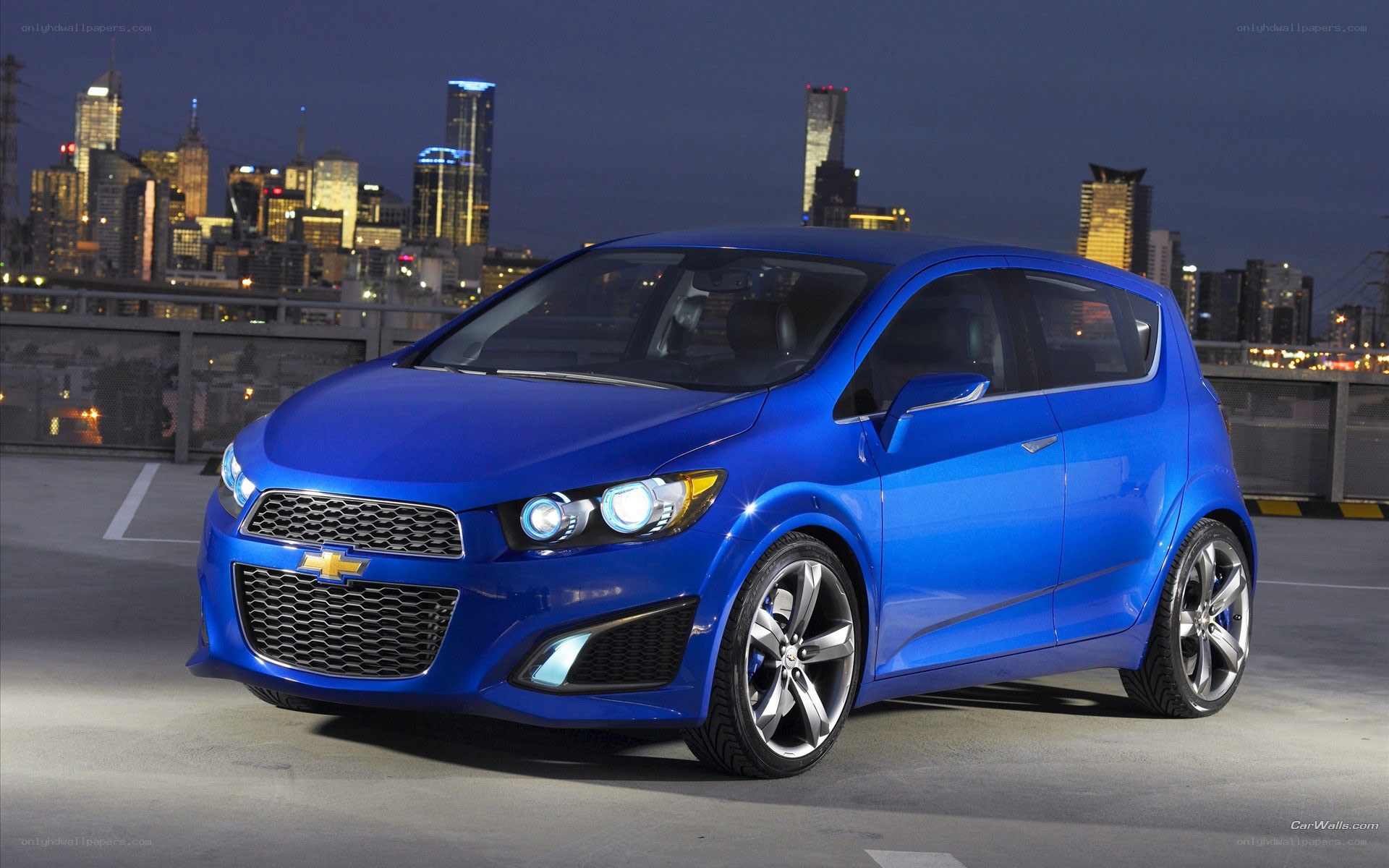 Blue Chevrolet Spark Concept
