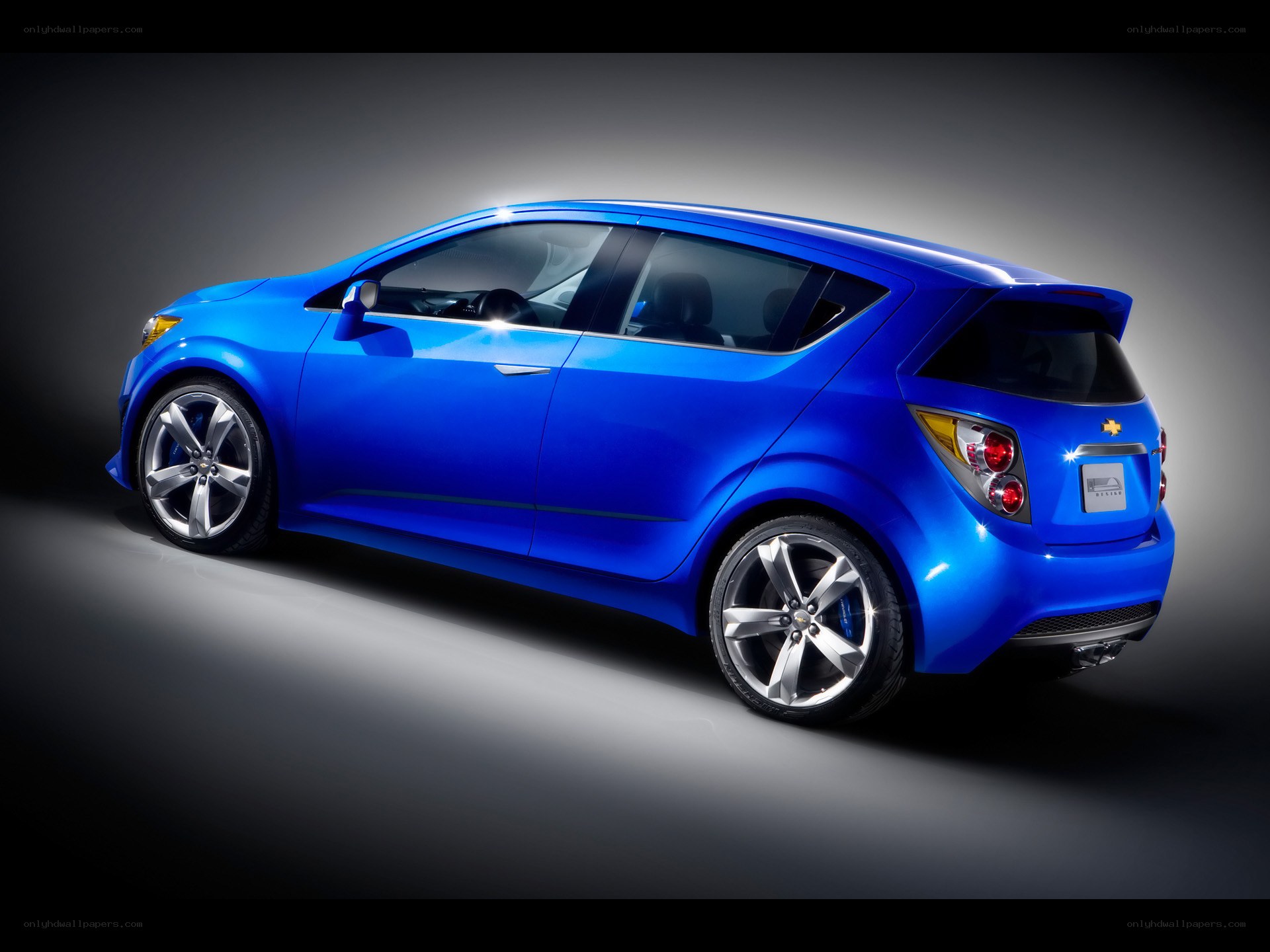 Blue Chevrolet Spark Concept