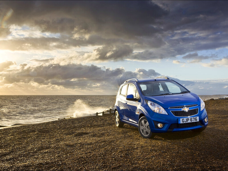 Blue Chevrolet Spark