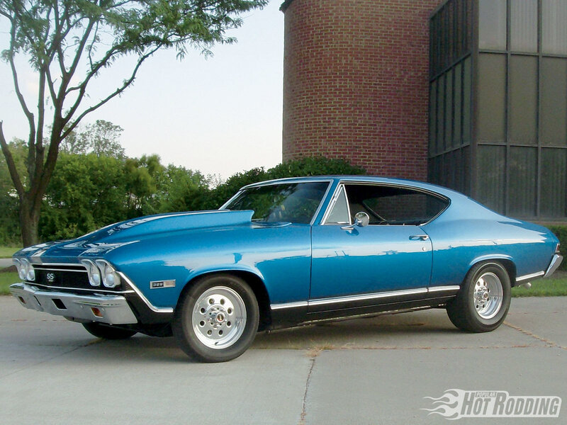 blue chevrolet ss muscle car