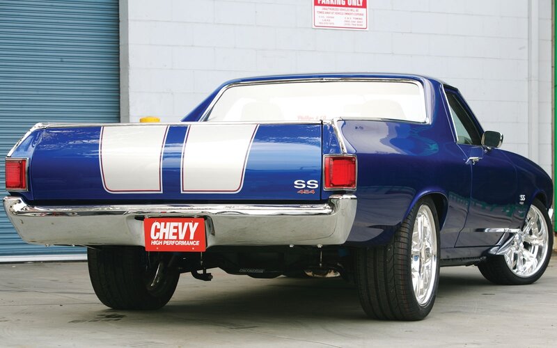 Blue Chevy El Camino SS