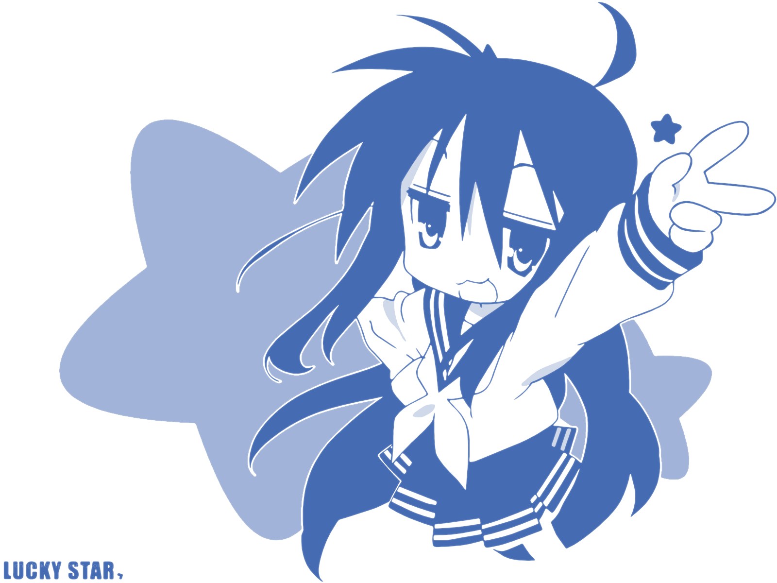blue chibi anime girl