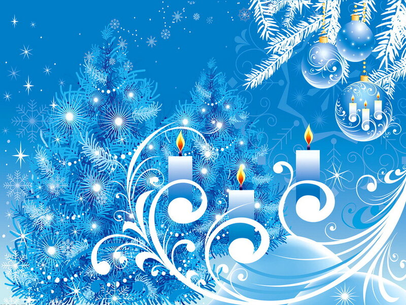 Blue Christmas Decoration