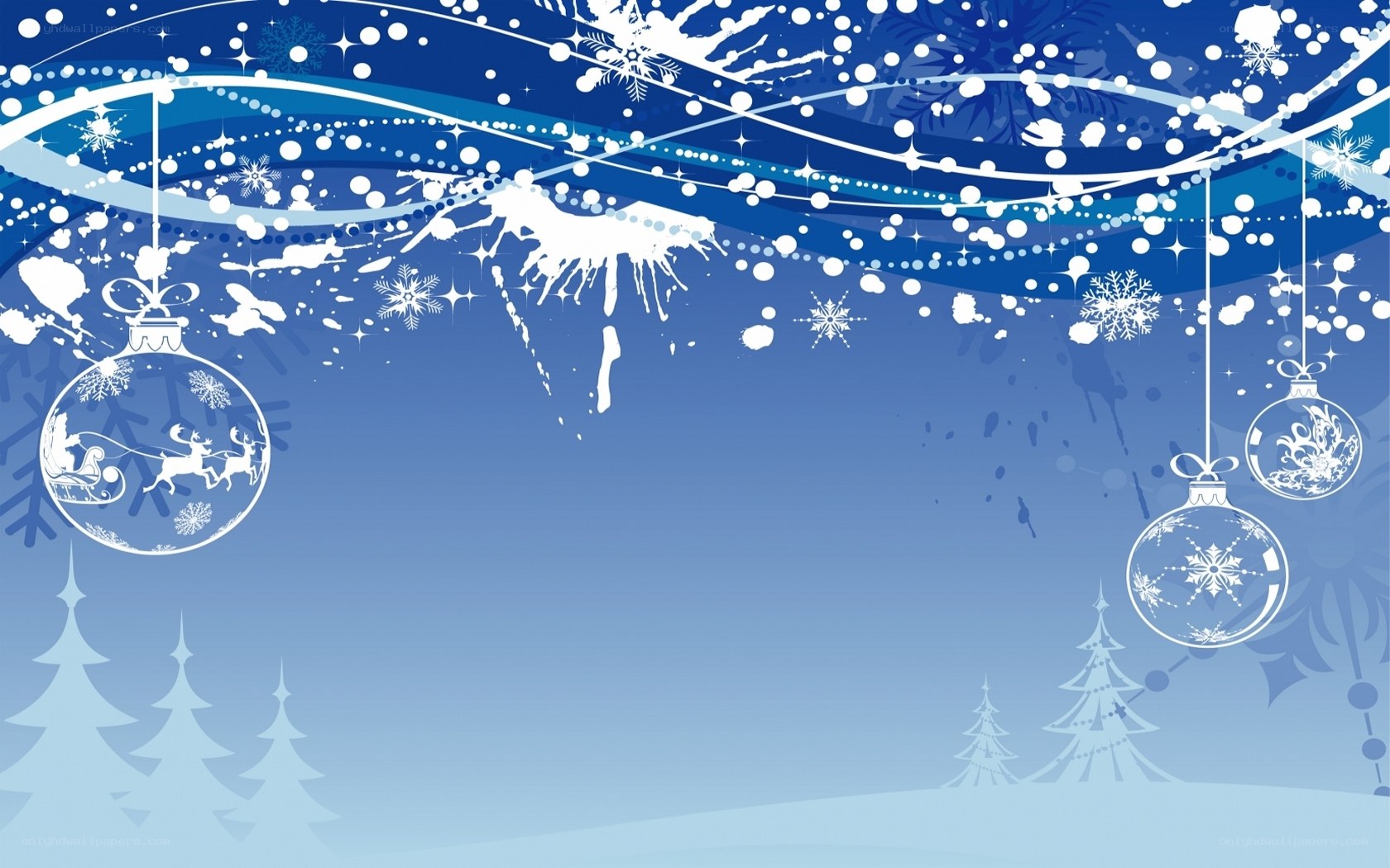 blue christmas holiday background