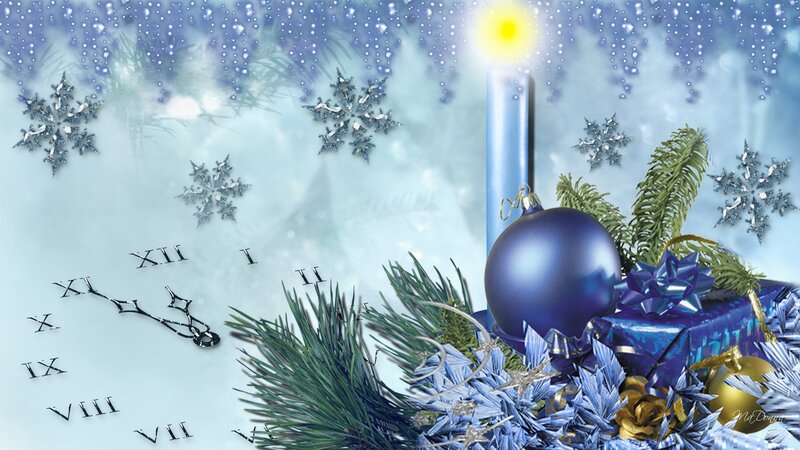 Blue Christmas Ornament — Festive