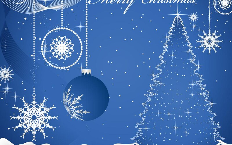 Blue Christmas Ornament — Festive, Winter, Illustration