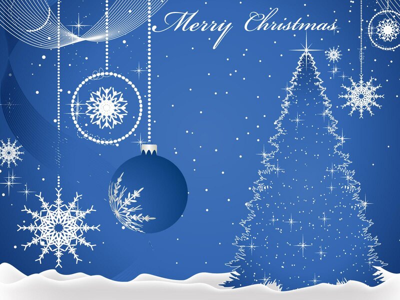 Blue Christmas Ornament — Festive, Winter