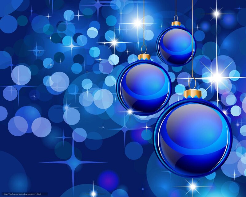 Blue Christmas ornaments