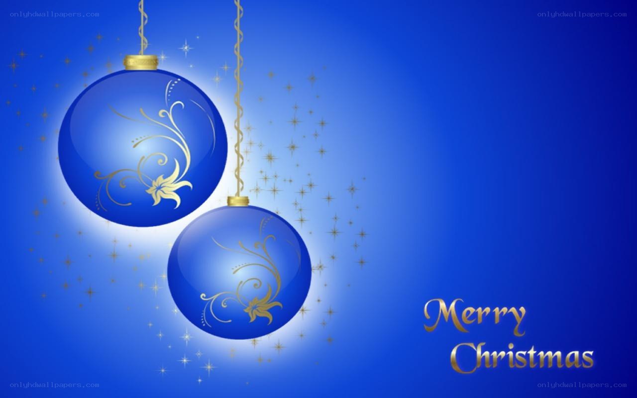 Blue Christmas ornaments