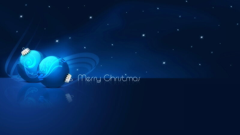 Blue Christmas Ornaments — Festive, Night