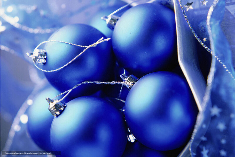 Blue Christmas Ornaments — Festive, Photograph