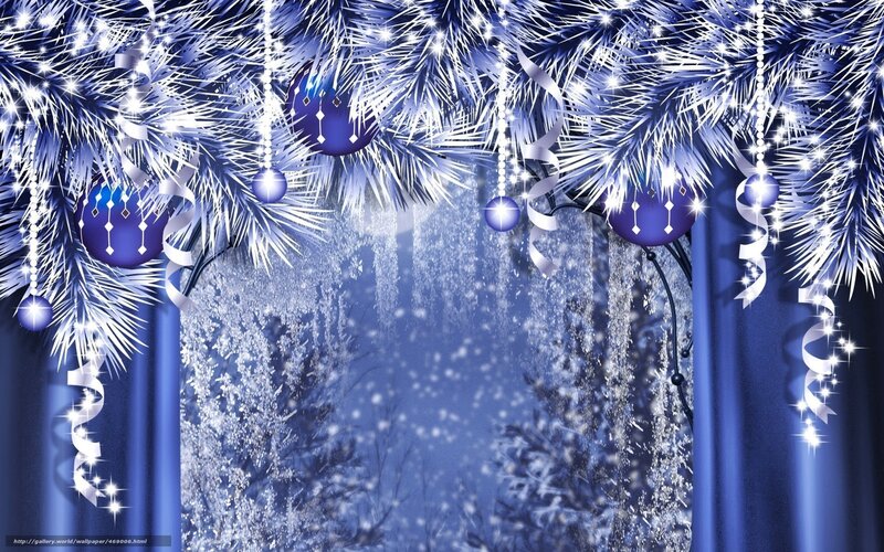 Blue Christmas tree decoration