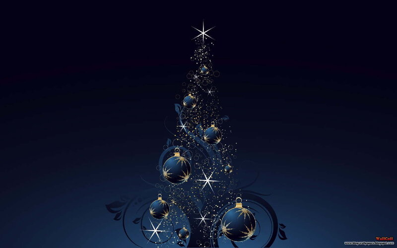 Blue Christmas tree design