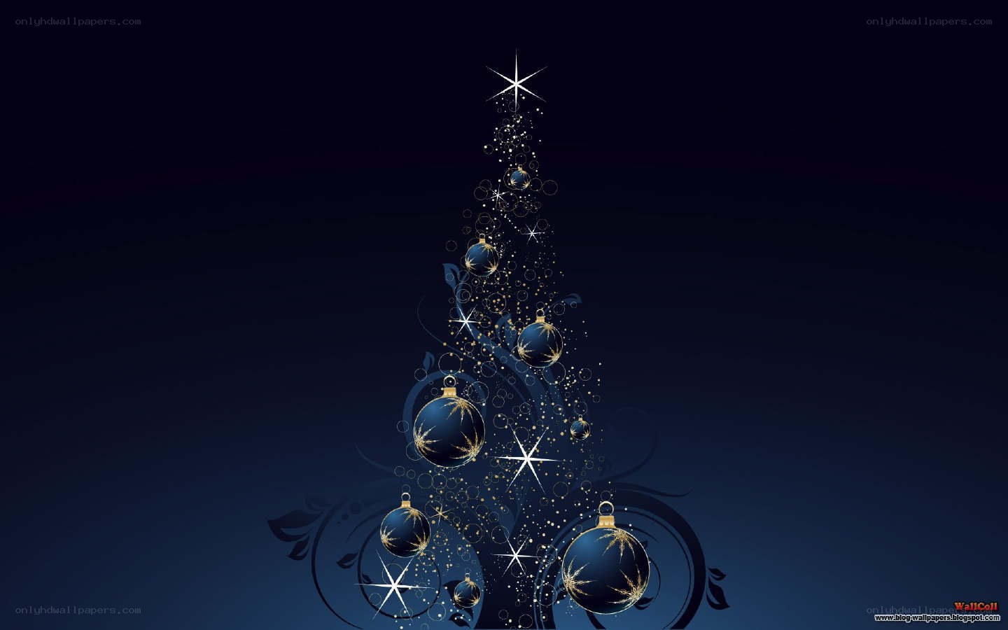 Blue Christmas tree design