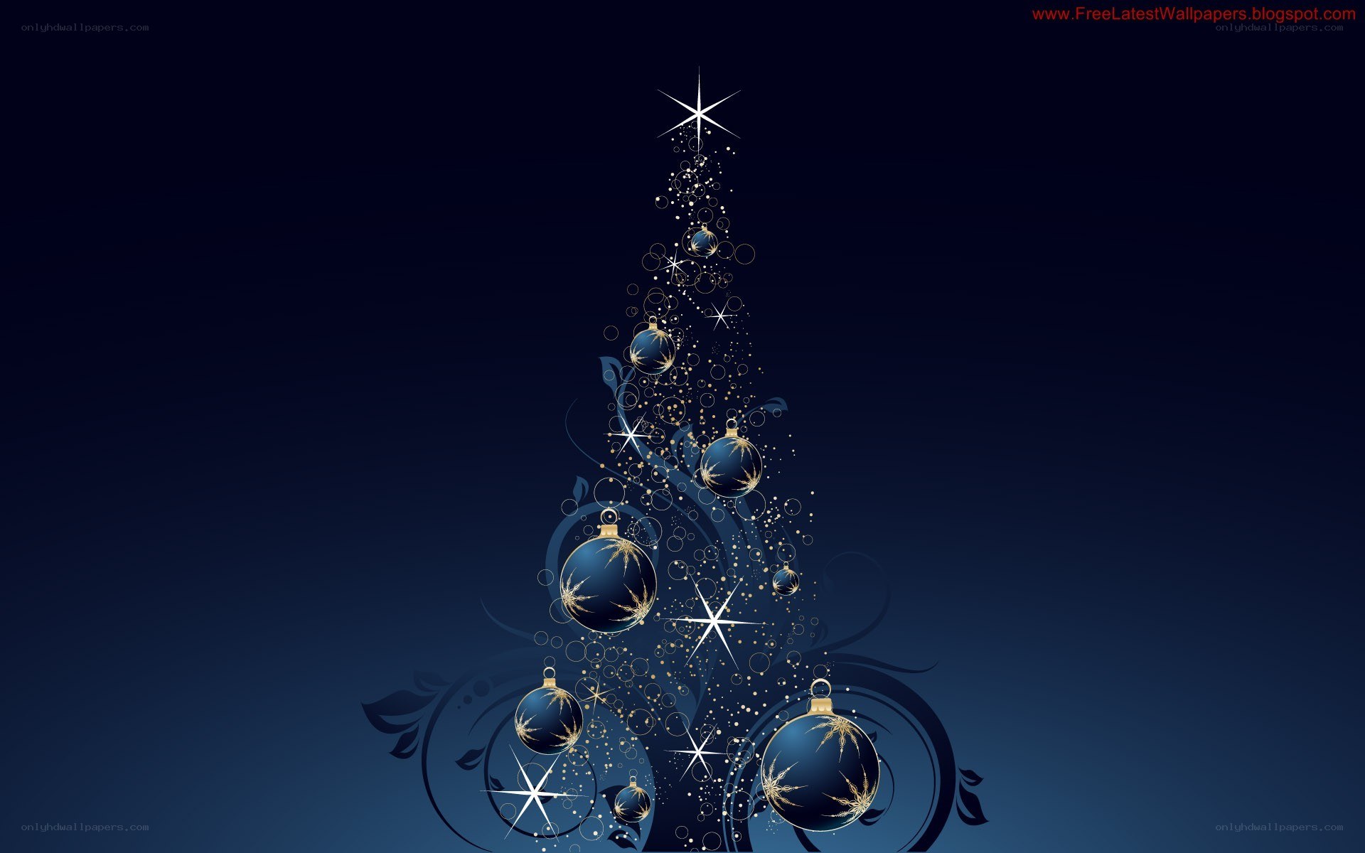 blue christmas tree design