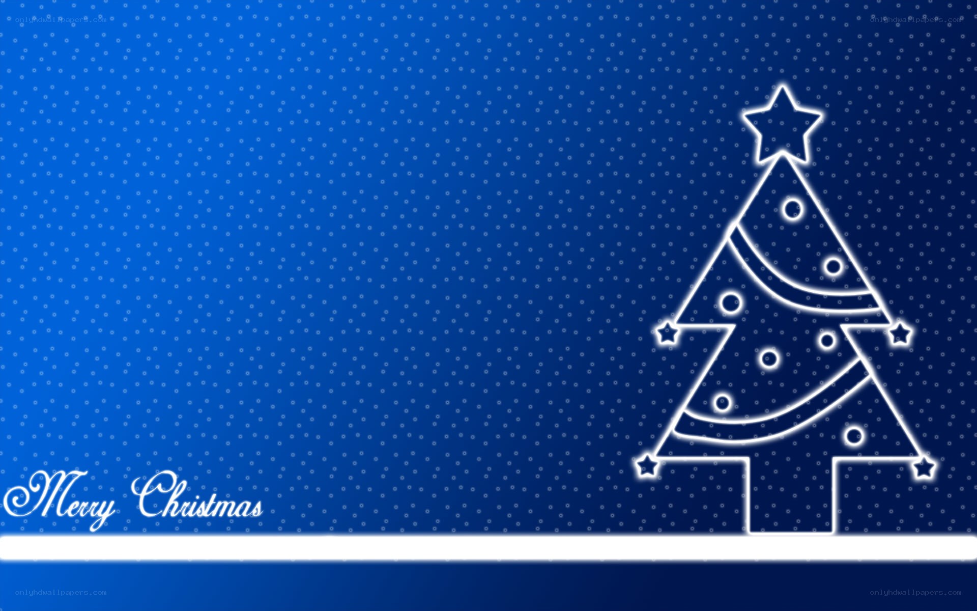 blue christmas tree design