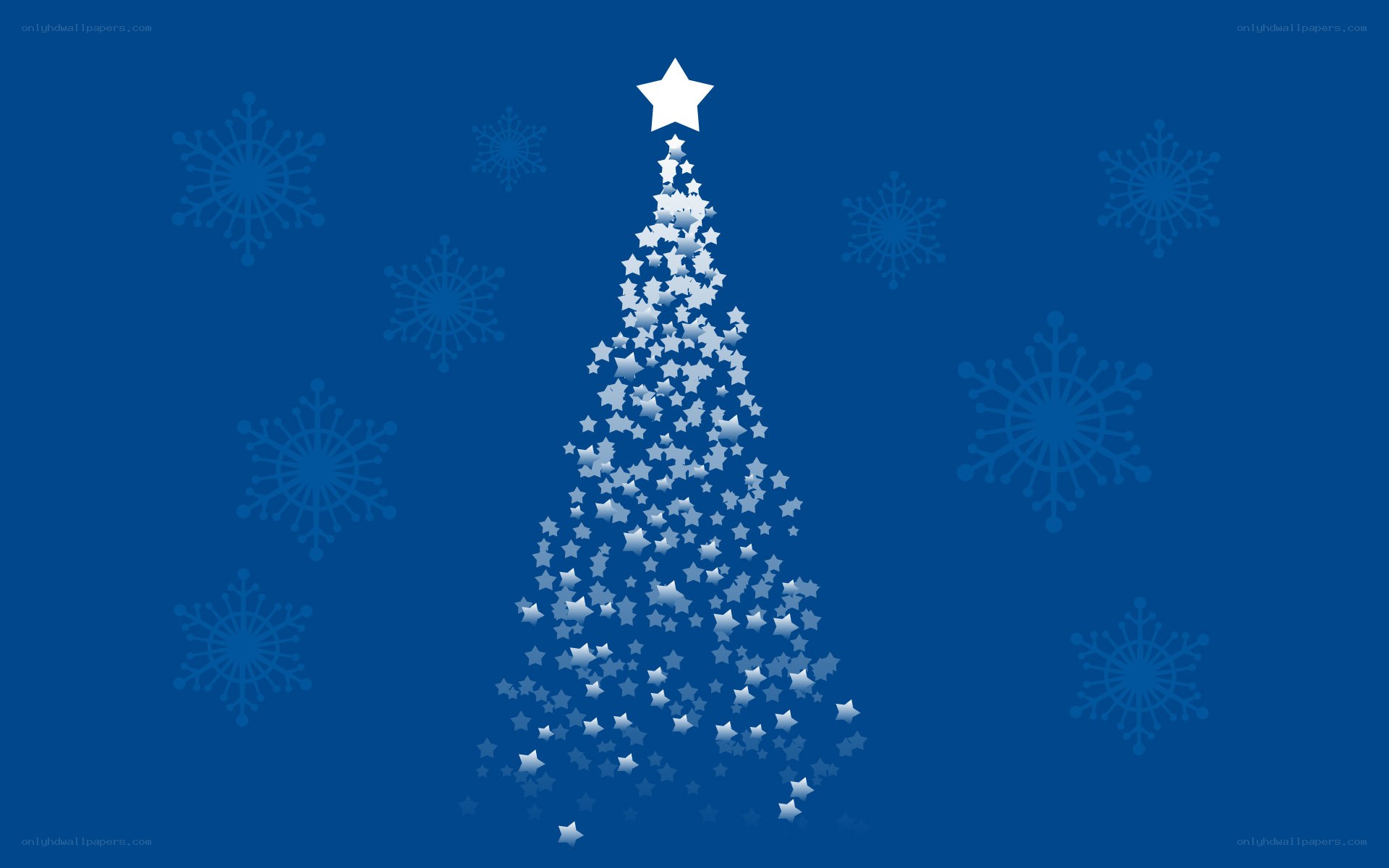 blue christmas tree design