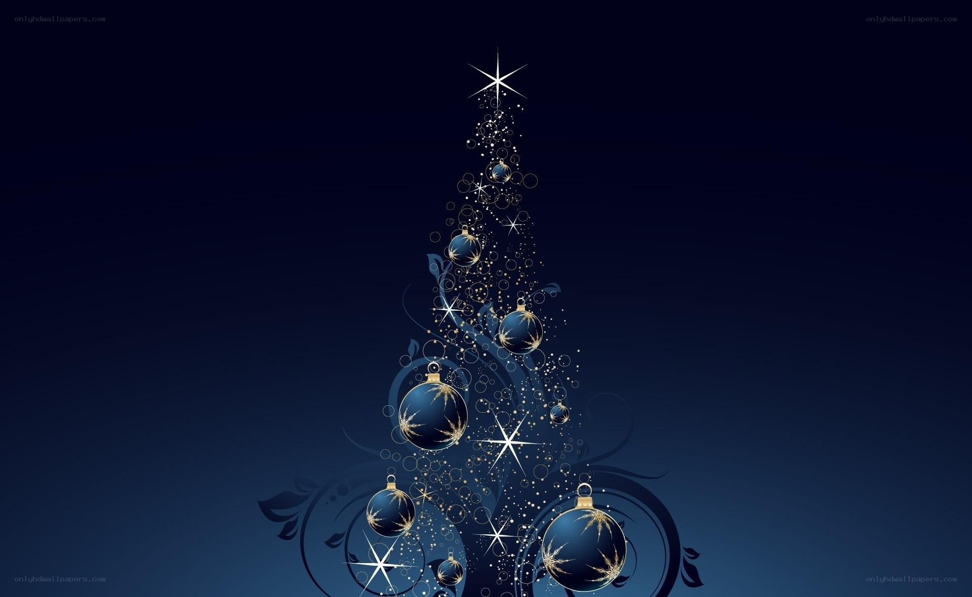 blue christmas tree design