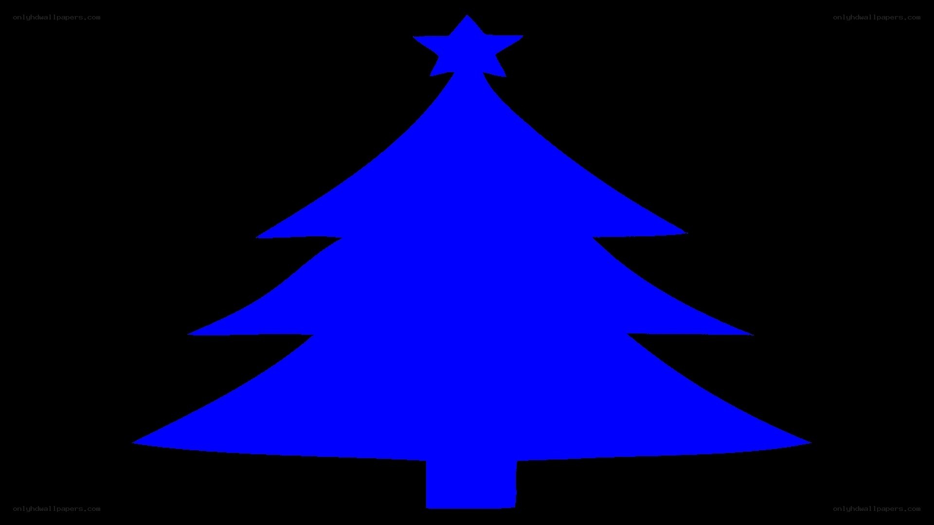 blue christmas tree icon