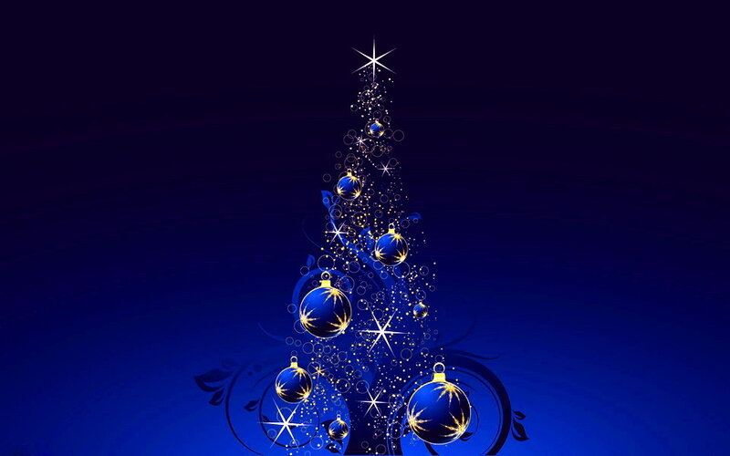 Blue Christmas Tree