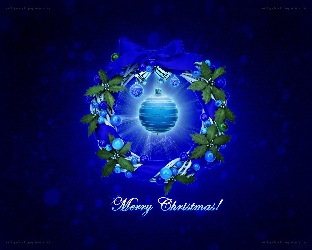 Blue Christmas wreath