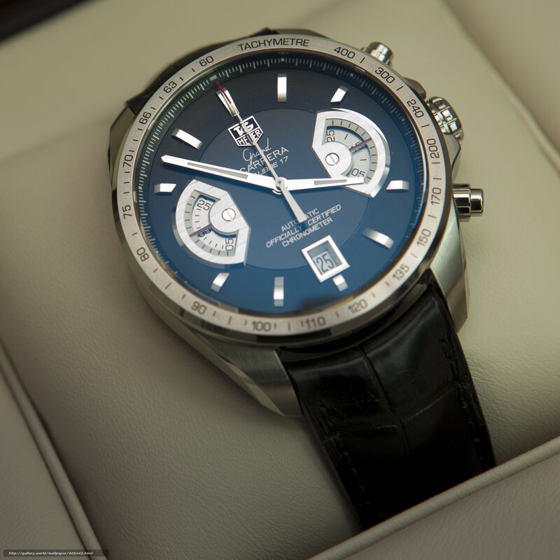 Blue chronograph watch
