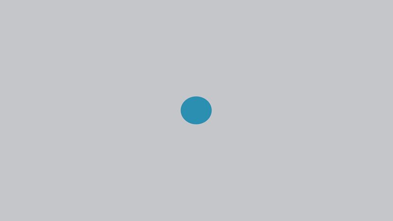 Blue Circle on Gray