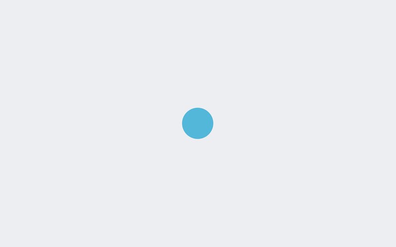 Blue Circle on White