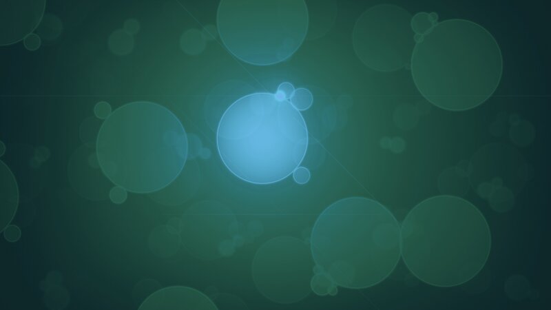 Blue Circle with Bokeh