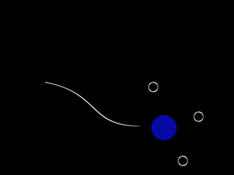 Blue Circle with Rings