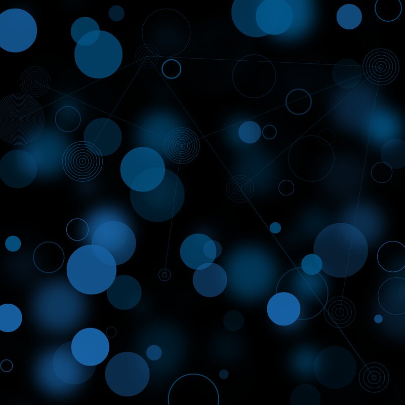 Blue Circles on Black
