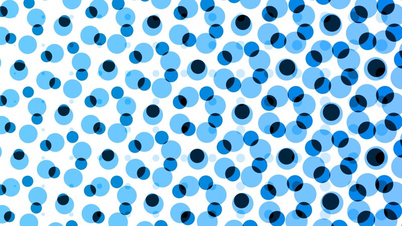Blue Circles on White — Calm