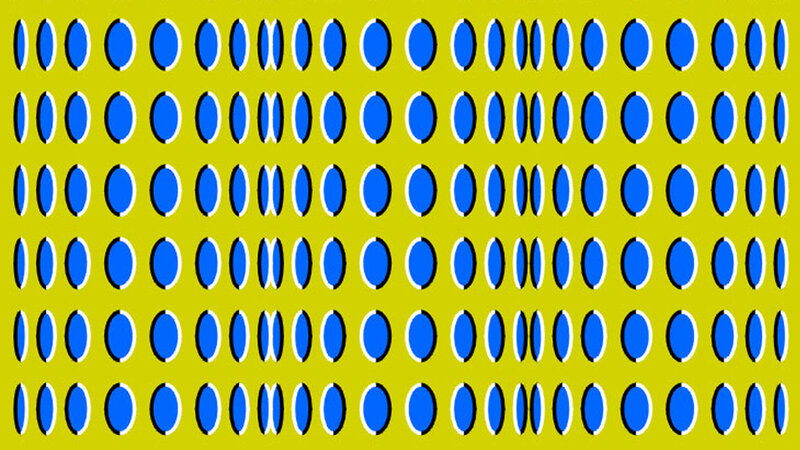 Blue Circles on Yellow — Hypnotic