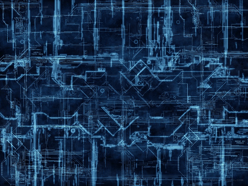 blue circuit board design