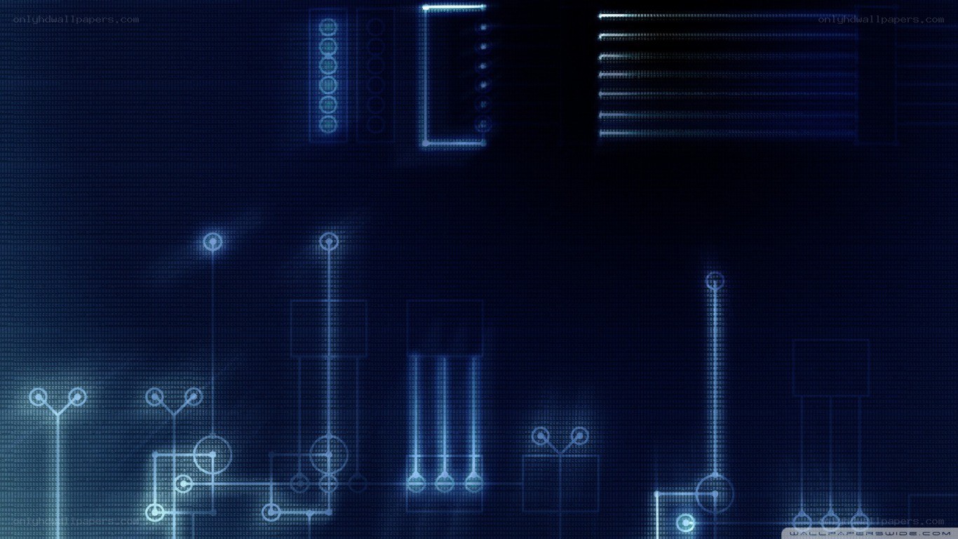 blue circuit board design
