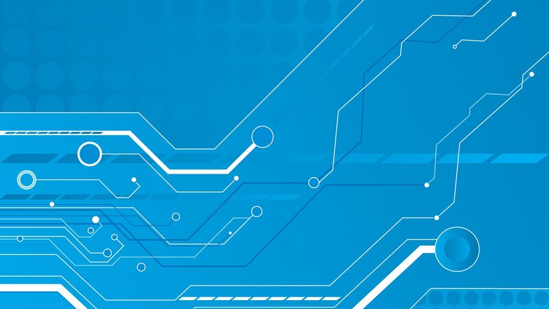 blue circuit board design