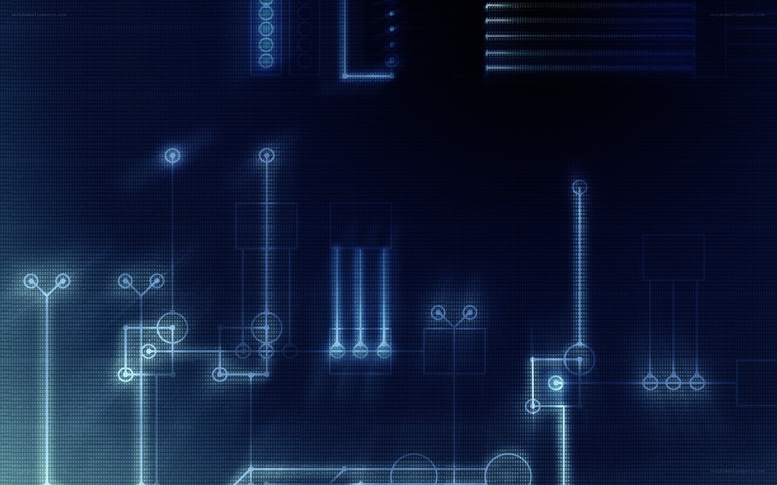 blue circuit board design