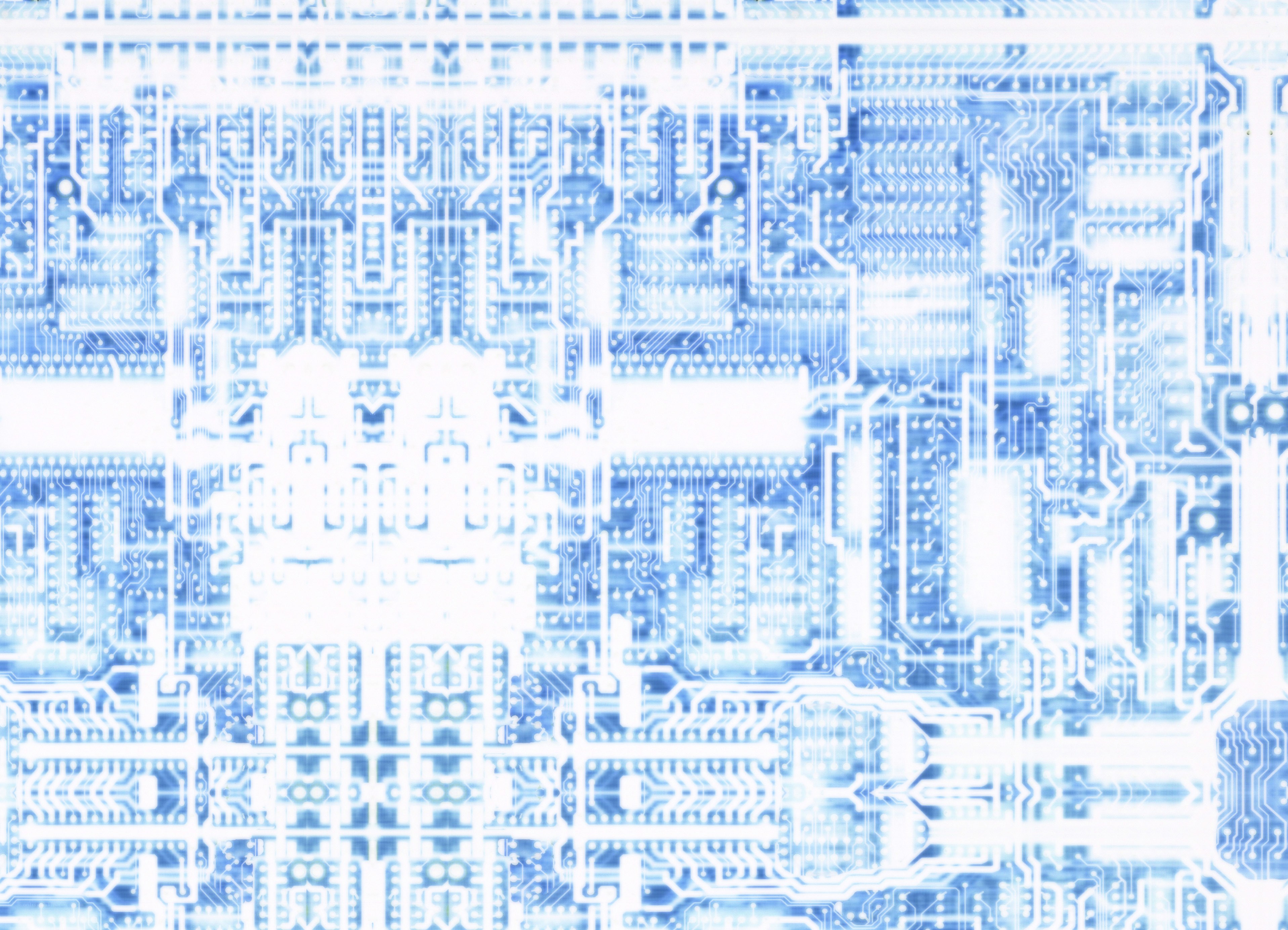 blue circuit board pattern