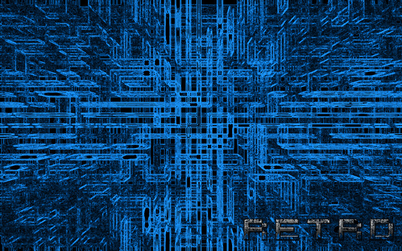 Blue Circuit Board Pattern — Technological
